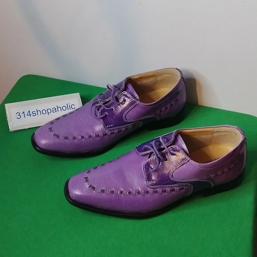 Boys Purple Dress Shoes